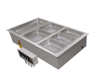 Hatco HWBLI-4 Drop-In Hot Food Well, (4) Full Size Pan Capacity, Stainless Steel / Aluminum