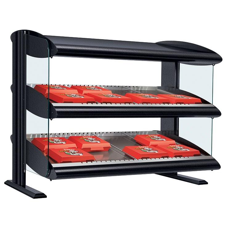 Hatco HXMS-30D 30" Slanted Double Shelf Merchandiser - 120/208V