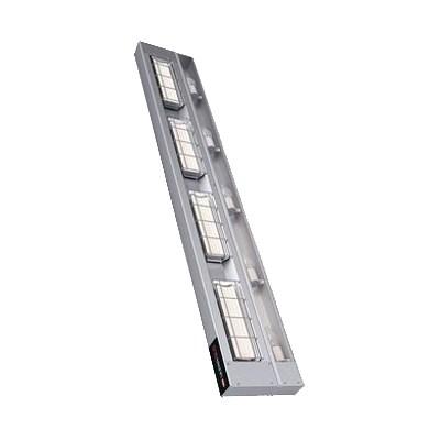 Hatco UGA-72D3 Ultra-Glo 72" Standard Watt Ceramic Strip Warmer - Double Tile, 3" Spacer, Aluminum