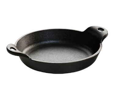 Lodge HMSRD Induction Mini Server - 14 Oz., 6-3/8" Dia. Cast Iron, Made in USA