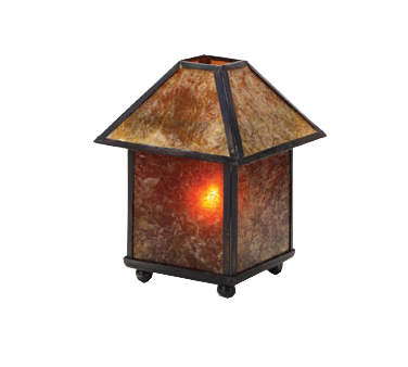 Hollowick 1200A Panel Lamp, square, mini, accommodates Hollowick's HD8, HD12 or HD15 disposable fuel cells, mica