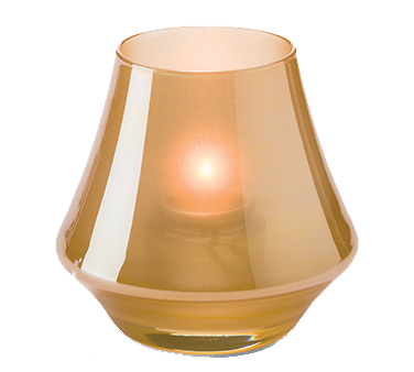 Hollowick 6955SG Chime™ Votive Lamp, bell form, glass, accommodates Hollowick's HD8 or HD15 fuel cell, satin gold