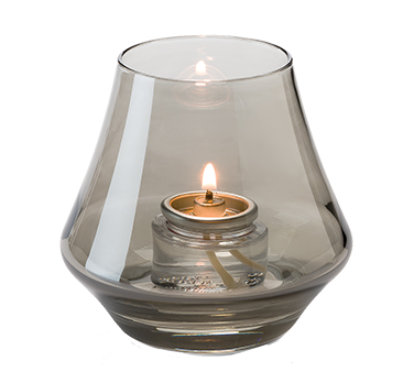 Hollowick 6955S Chime™ Votive Lamp, bell form, glass, accommodates Hollowick's HD8 or HD15 fuel cell, smoke lustre