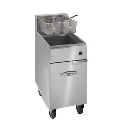 Imperial IFS-40-E Fryer, electric, floor model, 40lb. capacity, snap action thermostat, 14.0 kW, CE