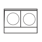 Imperial IHPA-2-24-E Hotplate, electric, countertop, 24", (2) round plate elements, solid top, CE