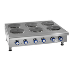 Imperial IHPA-4-48-E Hotplate, electric, countertop, 48", (4) round plate elements, solid top, CE