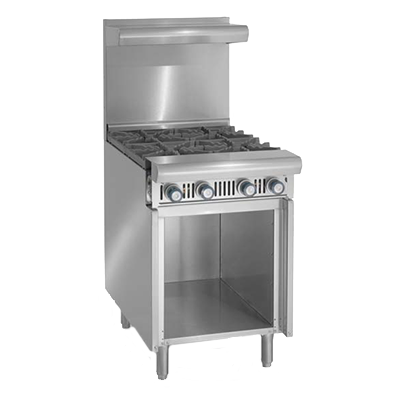 Imperial IHR-2-18-XB Diamond Series Heavy Duty Range, gas, 18", Add-A-Unit, (2) open burners, 70,000 BTU, NSF