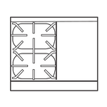 Imperial IHR-2-1HT-M Diamond Series Heavy Duty Range, gas, 36", modular, (2) open burners, (1) 18" hot top, 110,000 BTU, NSF