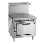 Imperial IHR-2HT-XB Diamond Series Heavy Duty Range, gas, 36", (2) 18" hot tops, open cabinet base, 80,000 BTU, NSF