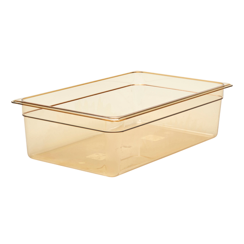 Cambro 6HP150 H-Pan (Full size) High Heat Food Pan, Amber, NSF