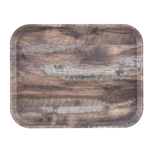 Cambro 1520DCET825 Camtray "Rectangular" Tray, Dark Oak, NSF