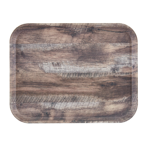 Cambro 1520DCET825 Camtray "Rectangular" Tray, Dark Oak, NSF