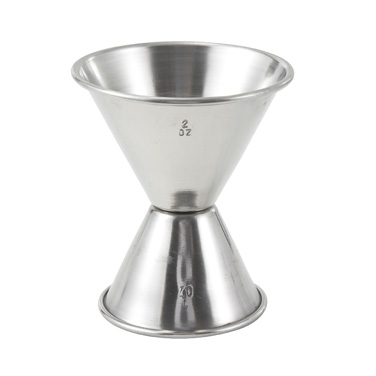 Winco J-5 Jigger, 1 oz. x 2 oz., stainless steel
