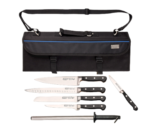Winco KFP-KITA Acero 7-Piece Knife Cutlery Set