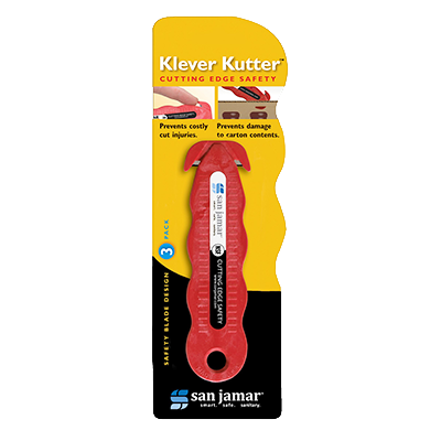 San Jamar KK403 Klever Kutter™ Box Cutter, NSF (3 per pack)