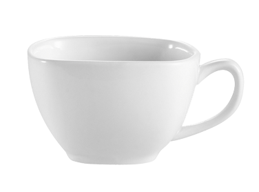 CAC China KSE-1 Kingsquare Coffee Cup, 8 oz., 3-3/4"L x 3-3/4"W x 2-1/2"H, square