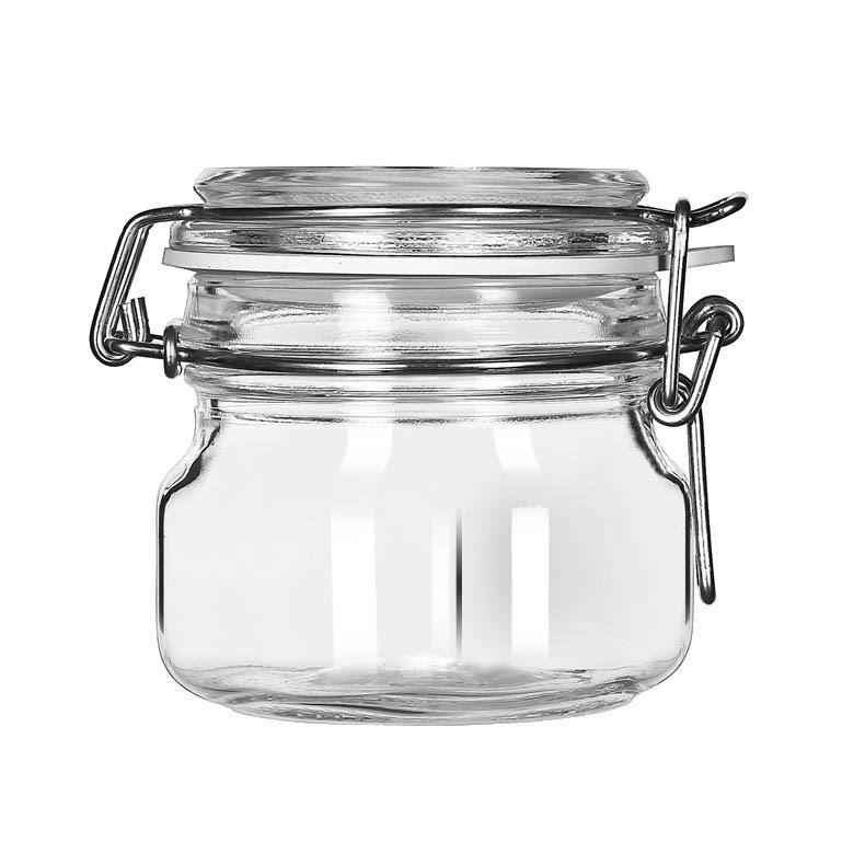 Libbey 17207223 6.75 oz. Garden Jar With Clamp Lid