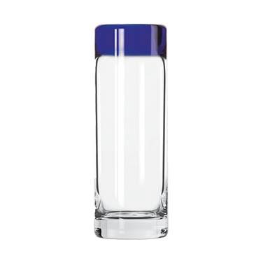 Libbey 92301 Aruba 3 oz. Shooter Glass With Cobalt Blue Rim