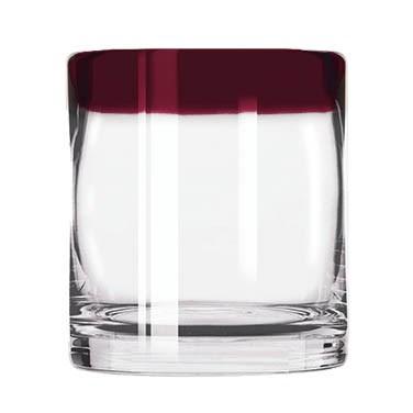 Libbey 92302R Aruba 12 oz. Rocks Glass With Red Rim