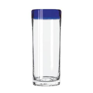 Libbey 92304 Aruba 16 oz. Zombie Glass With Cobalt Blue Rim