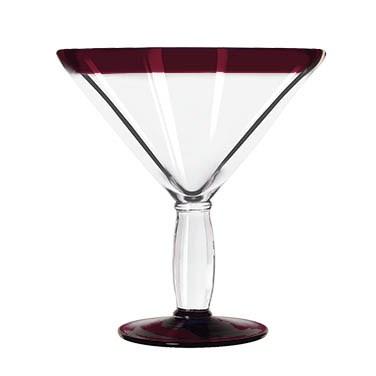 Libbey 92307R Aruba 24 oz. Cocktail Glass With Red Rim