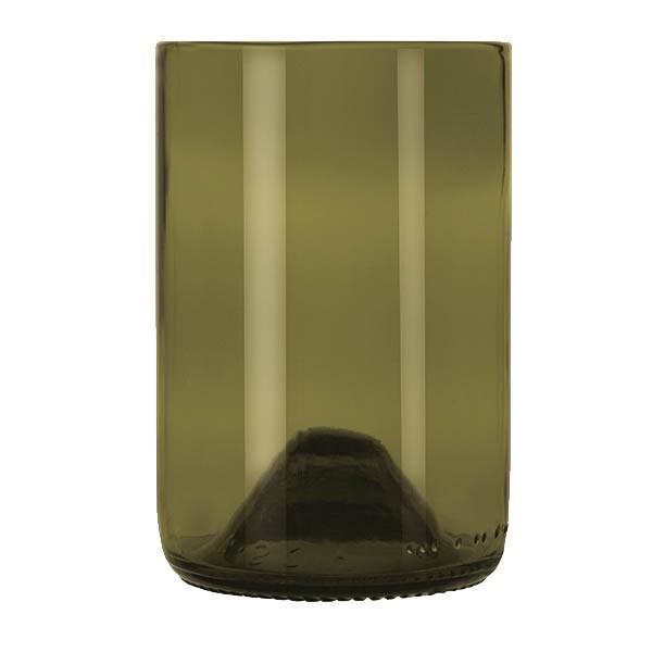 Libbey 97280, 12 oz. Dark Olive Repurposed Wine Bottle Tumbler