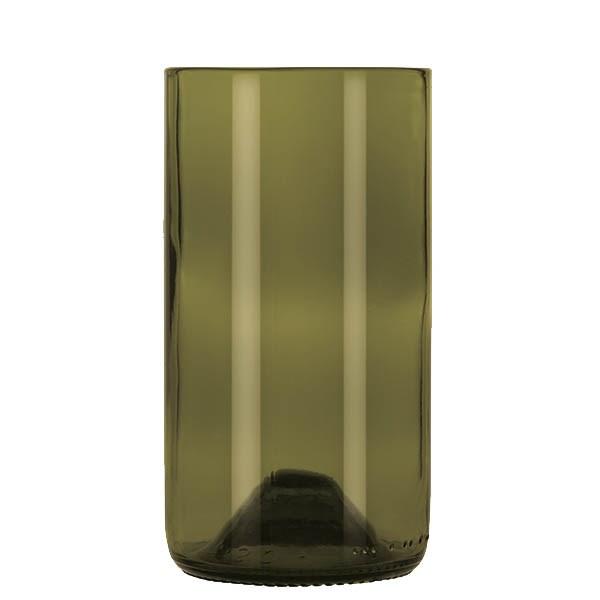 Libbey 97282, 16 oz. Dark Olive Repurposed Wine Bottle Tumbler