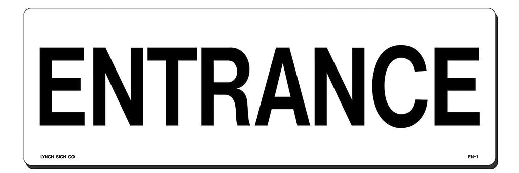 Lynch EN-1, Entrance Sign, 16" x 5"