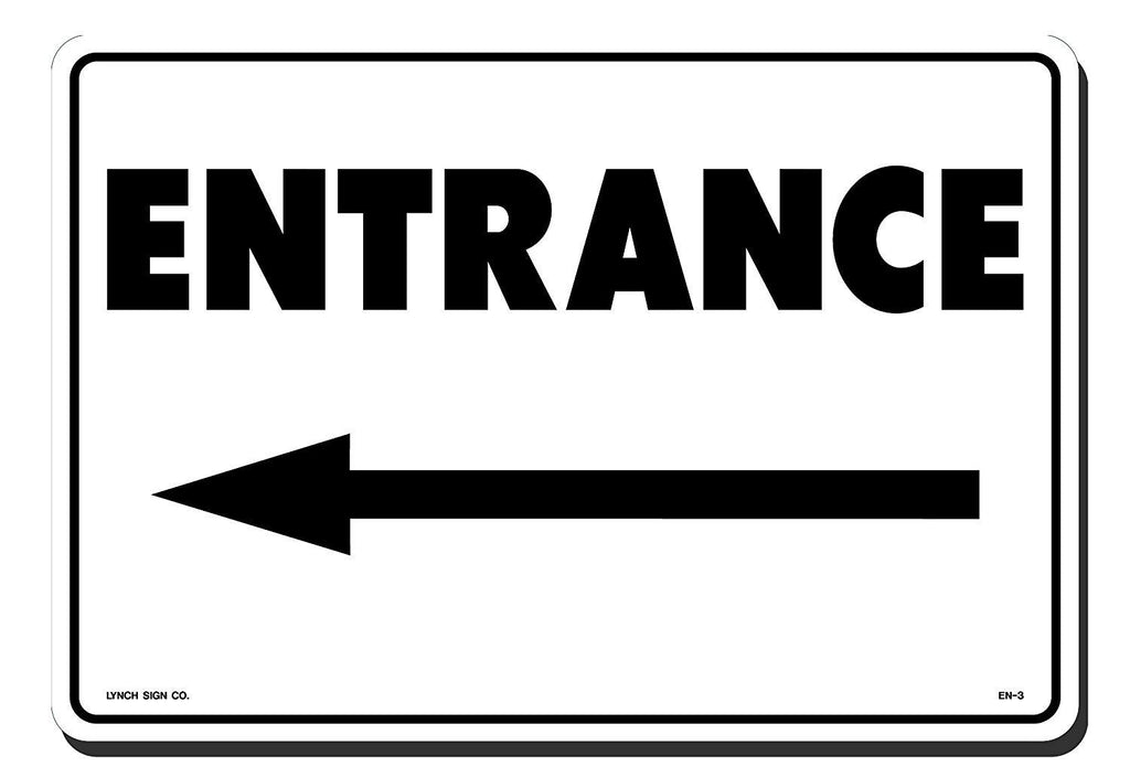 Lynch EN-3, Entrance Arrow Left, 14'' x 10''