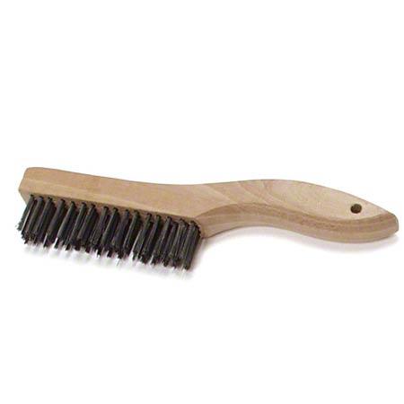 Malish 373804 10" Steel Wire Brush with Shoe Handle