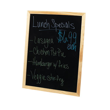 Winco MBB-1 Marker Board, 23-5/8"W x 3/4"D x 31-5/8"H, Wood Frame