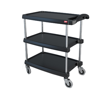 Metro MY1627-34BL Black Utility Cart - 18" x 32"