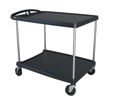 Metro MY2636-25BL Black Utility Cart - 28" x 40"