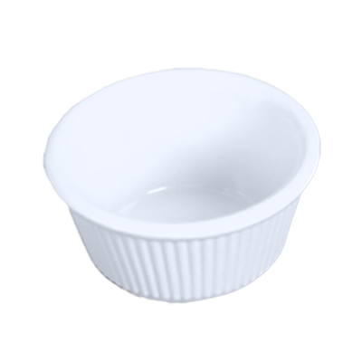 Thunder Group ML531WH 3 oz. Fluted Melamine Ramekin, White