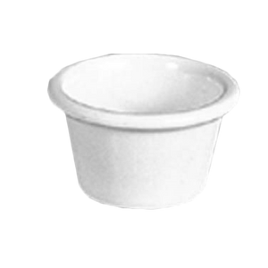 Thunder Group ML535B 1-3/4 oz. Bone Smooth Melamine Ramekin