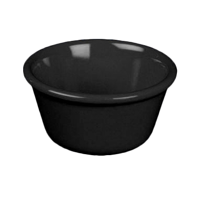 Thunder Group ML535BL 1-3/4  oz. Black Smooth Melamine Ramekin