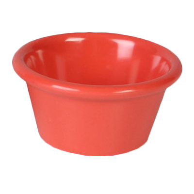 Thunder Group ML536RD Orange 2.5 oz. Smooth Melamine Ramekin