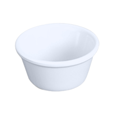 Thunder Group ML538W White 4 oz. Smooth Melamine Ramekin