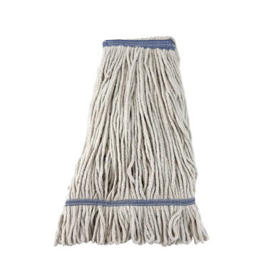 Winco MOP-24W Wet Mop Head (White), Loop-End - 24 Oz.
