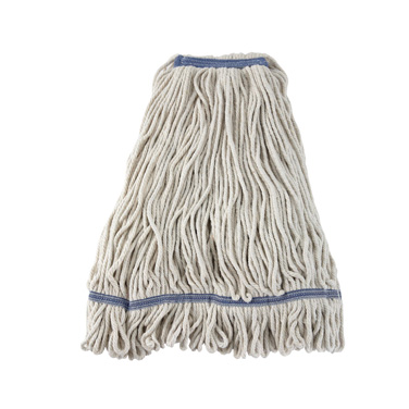 Winco MOP-32W Wet Mop Head (White), Loop-End - 32 Oz.
