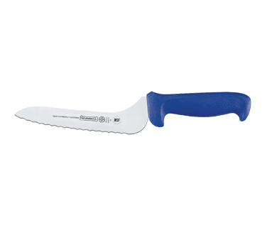 Mundial 5620-7E AZ RF Offset Sandwich Knife 7", Serrated Edge, Antimicrobial High Carbon/No Stain Blade
