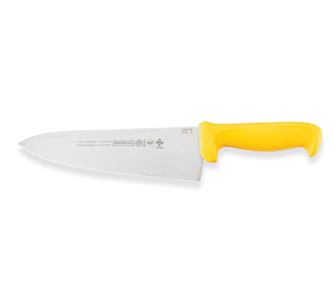 Mundial 5610-8 AM RFCooks Knife 8"L x 2-1/2"W Antimicrobial High Carbon/No Stain Blade Yellow