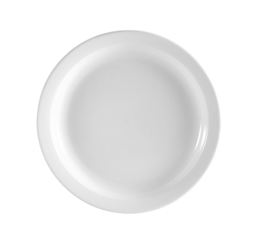 CAC China NCN-16 Clinton Plate, 10-1/2" dia. x 1-1/4"H, round, narrow rim