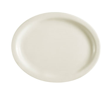 CAC China NRC-13 Platter, 11-1/2"L x 9"W x 1"H, oval, narrow rim