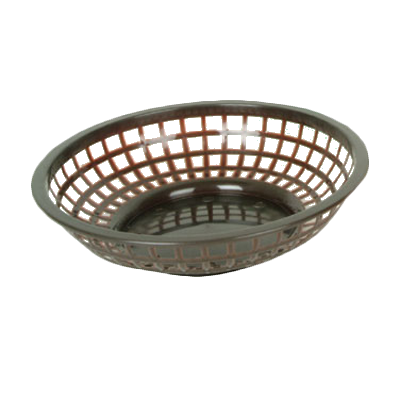 Thunder Group PLBK008B Round Fast Food Basket 8", Brown