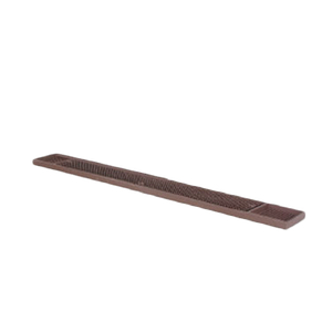 Thunder Group PLBM027R Bar Mat, 3-1/4" x 27", non-slip, dual receptacle ends, plastic, brown