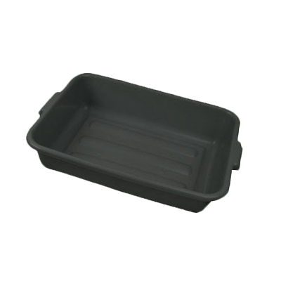 Thunder Group PLBT005B 20-1/2" x 15-1/2" x 5" Black Polyethelyne Bus Box