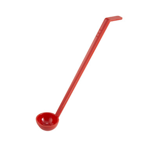 Winco PLD-13R Ladle, 1 oz., 13" long, one-piece, polycarbonate, red