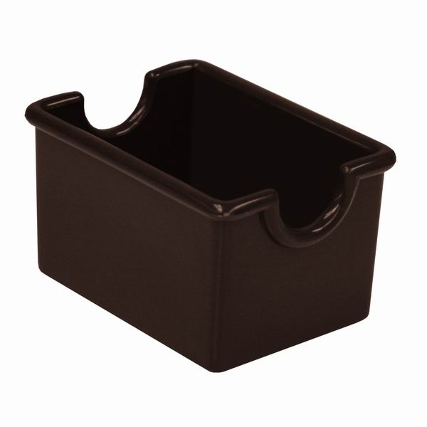 Thunder Group PLSP032CHA Sugar Packet Holder, rectangular, plastic, brown