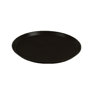 Thunder Group PLST1600BL 16" Round Tray, Black, NSF